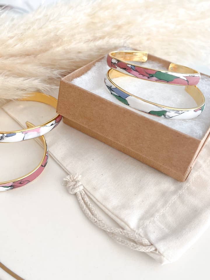 Clay adjustable bracelets | Multi-Colored Bangles for wholesale by Kush Life Designs