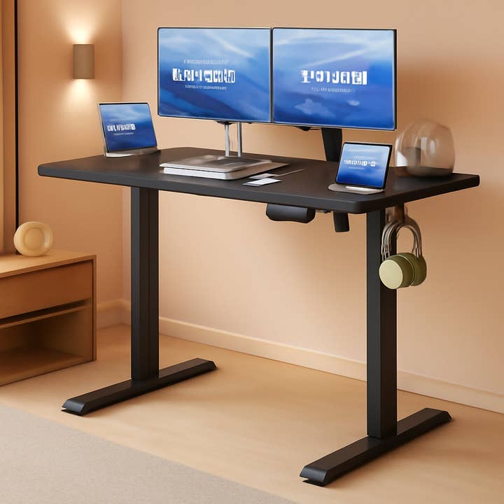 Electric Adjustable Standing Desk 48x24 With Memory Presets for wholesale by ShipItFurniture