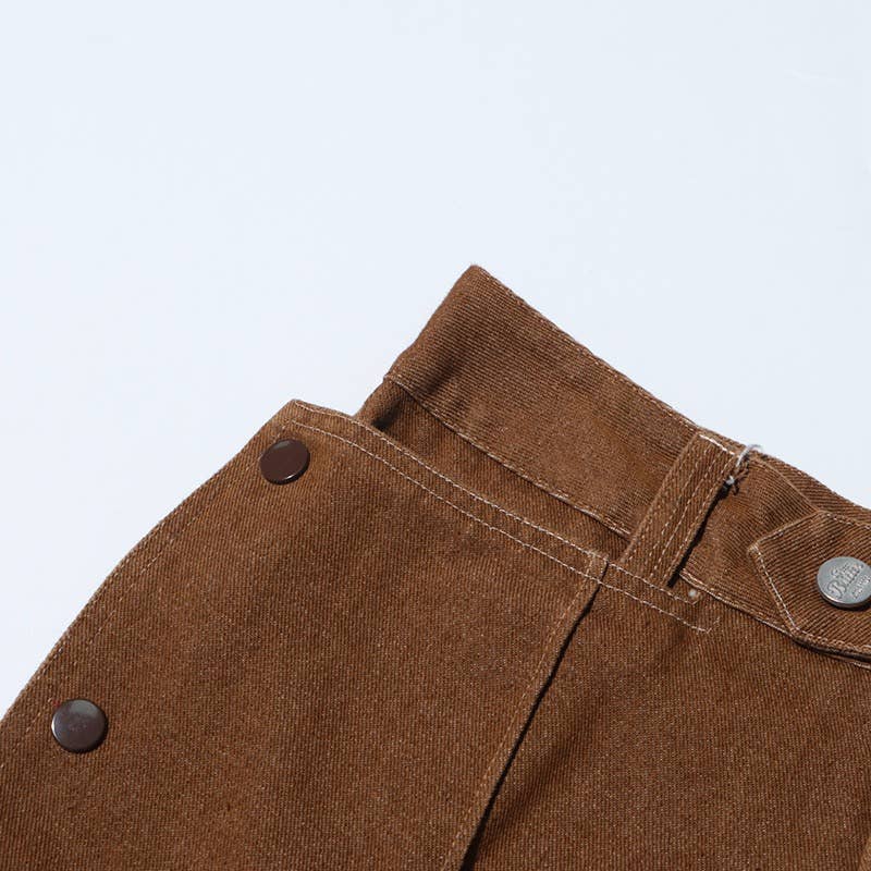 Cor como imagens Conjunto Retrô Desgastado Feminino com Jaqueta Curta com Amarração e Calça Reta para venda a revendedores na Faire19