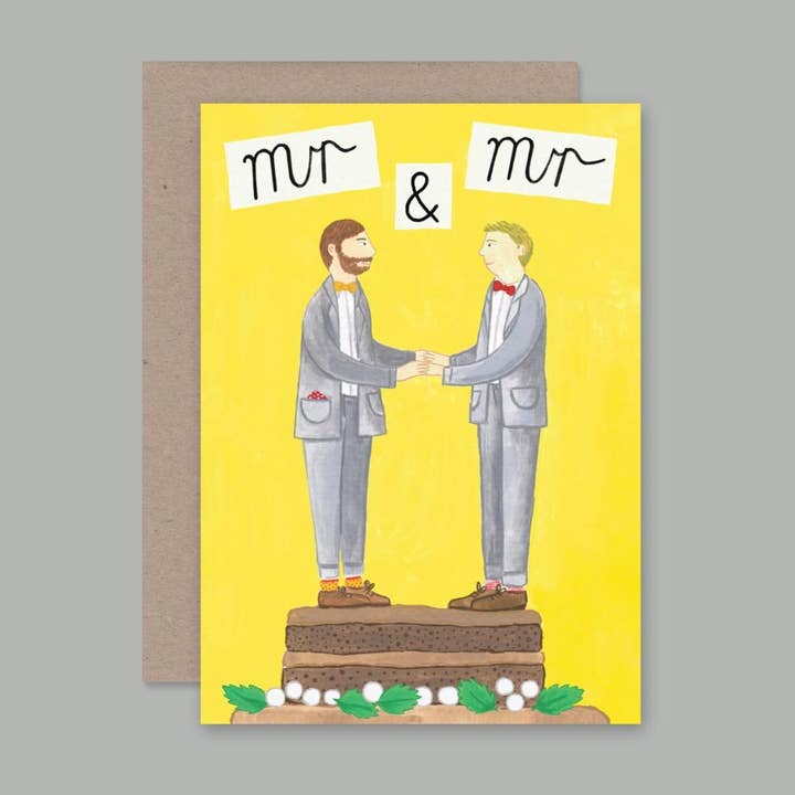 Mr & Mr card for wholesale by AHD Paper Co