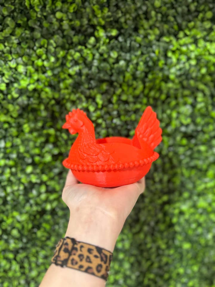 Porte-savon Poule sur Nid - Rouge pour la vente par SMR Wholesale