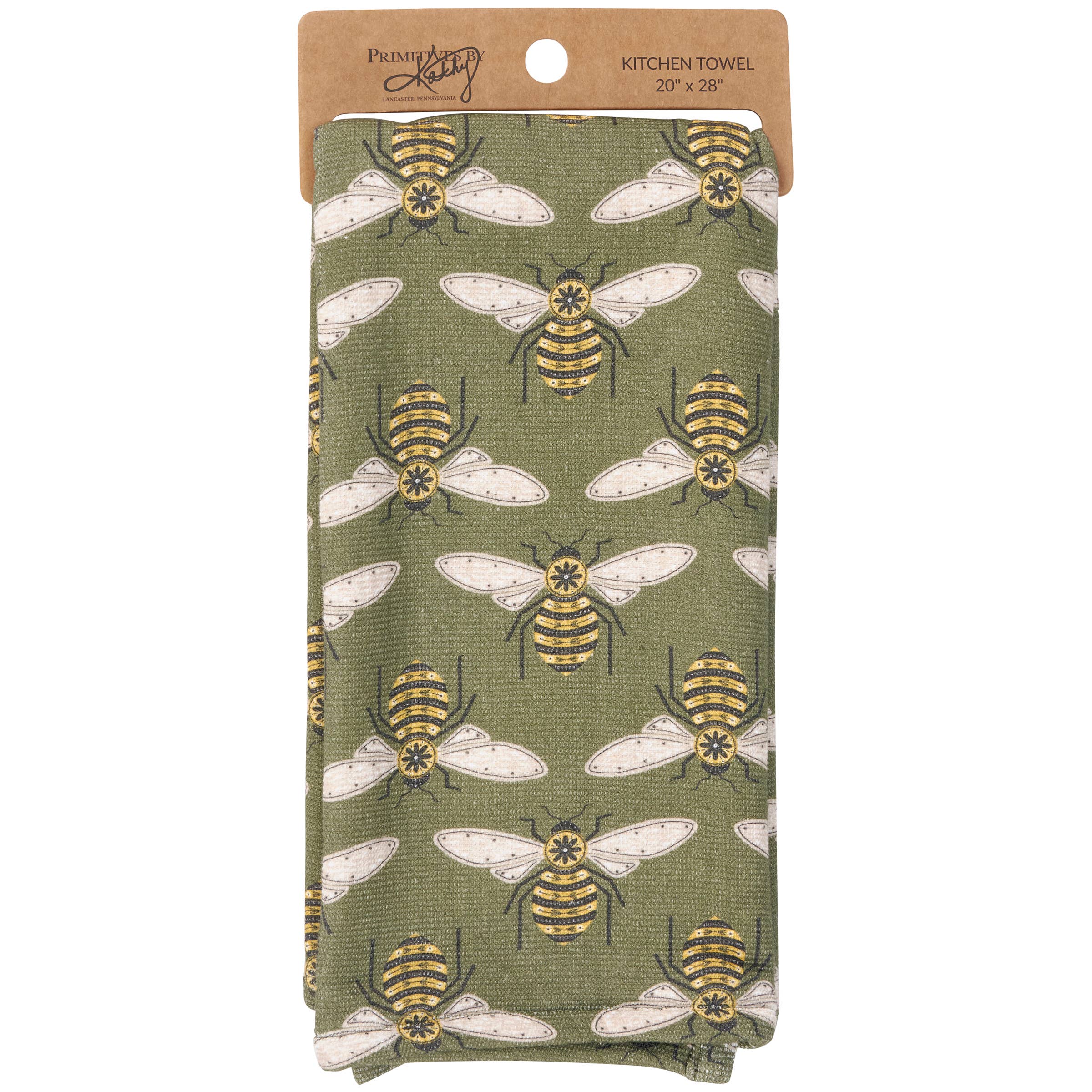 Primitives by Kathy - Wholesale Tea Towel - Honey Bee Kitchen Towel2
