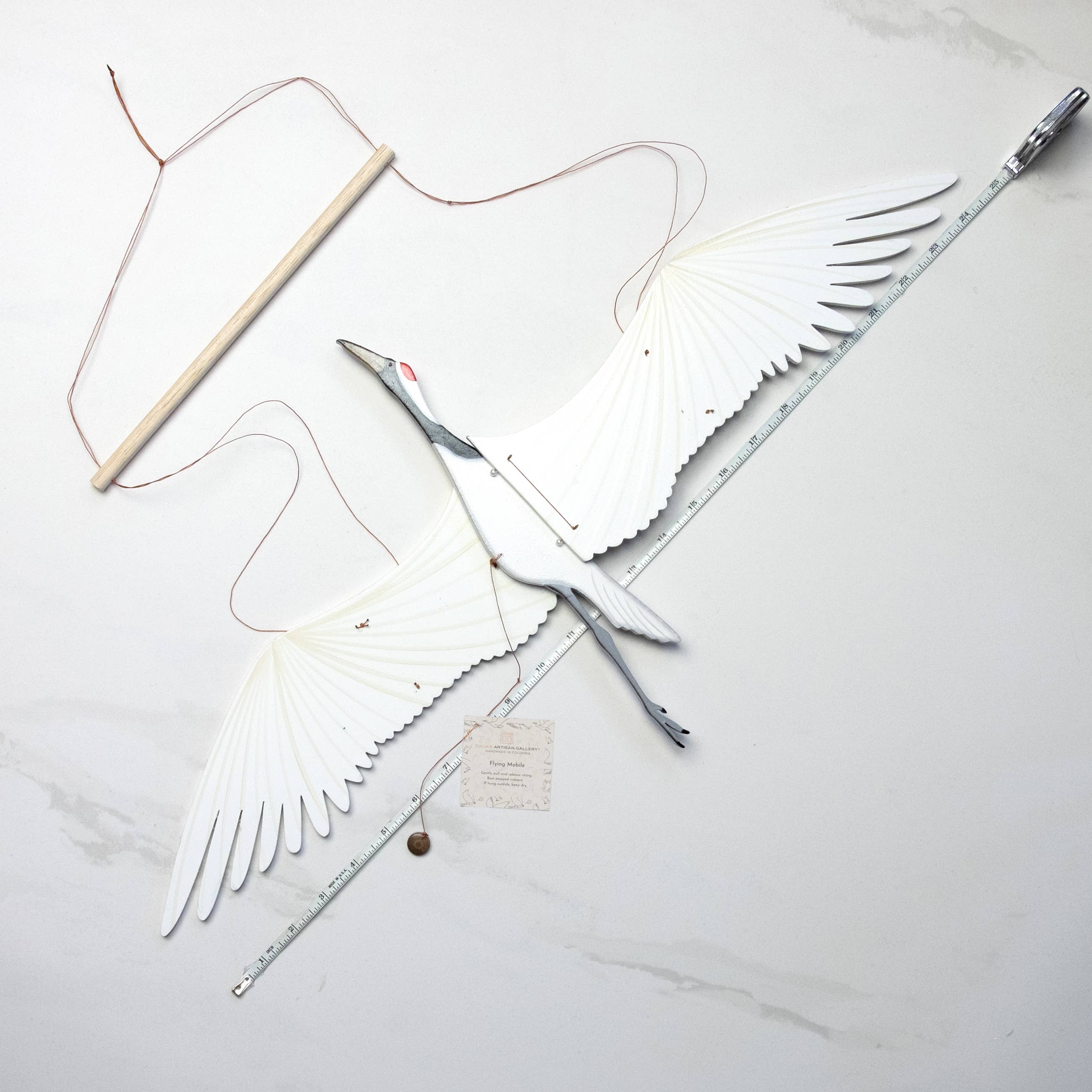Tulia's Artisan Gallery - Wholesale Mobile - Crane Flying Bird Mobile8