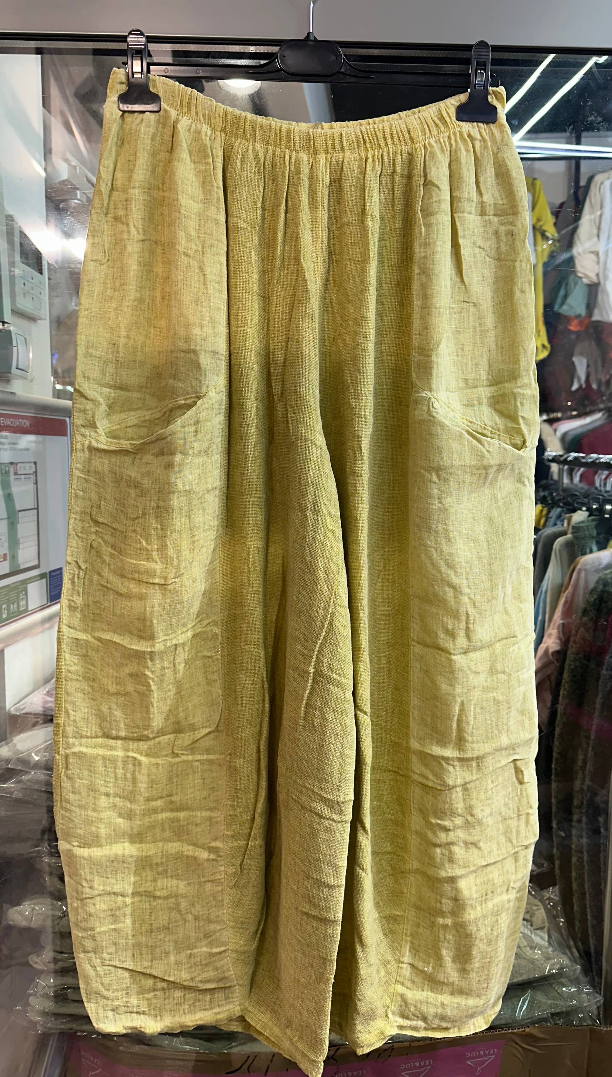 LÉA & LUC - Wholesale Pants - Women's - 100% Linen Trousers REF. 953016