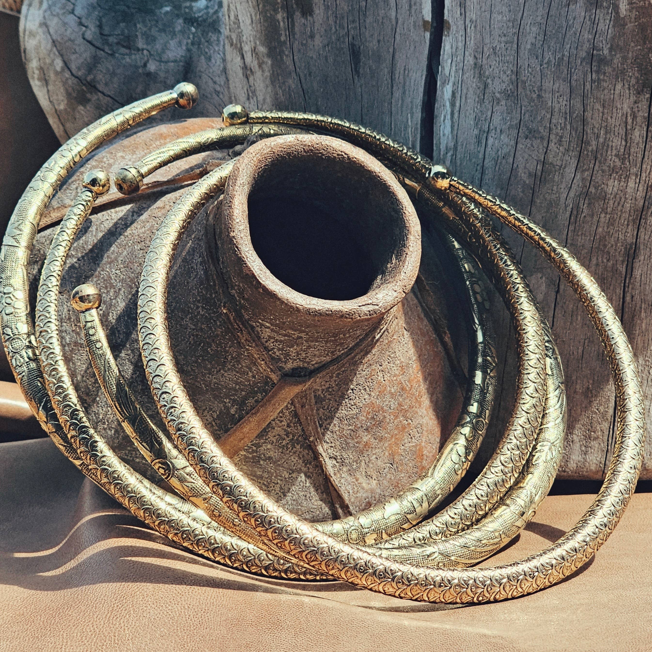 Bisjoux - Wholesale Choker/Collar - Brass Thin Simple fishscale Collar necklace6