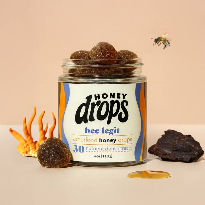 Bee Legit | Shilajit & Mushroom Honey Gummy | Vitality for wholesale by Honey Drops