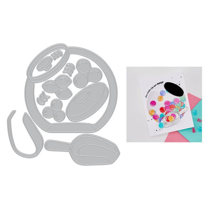 Ensemble de matrices de découpe « Penny Candy Jar » Hero Arts par Carly Tee pour la vente par Hero Arts + Spellbinders Wholesale