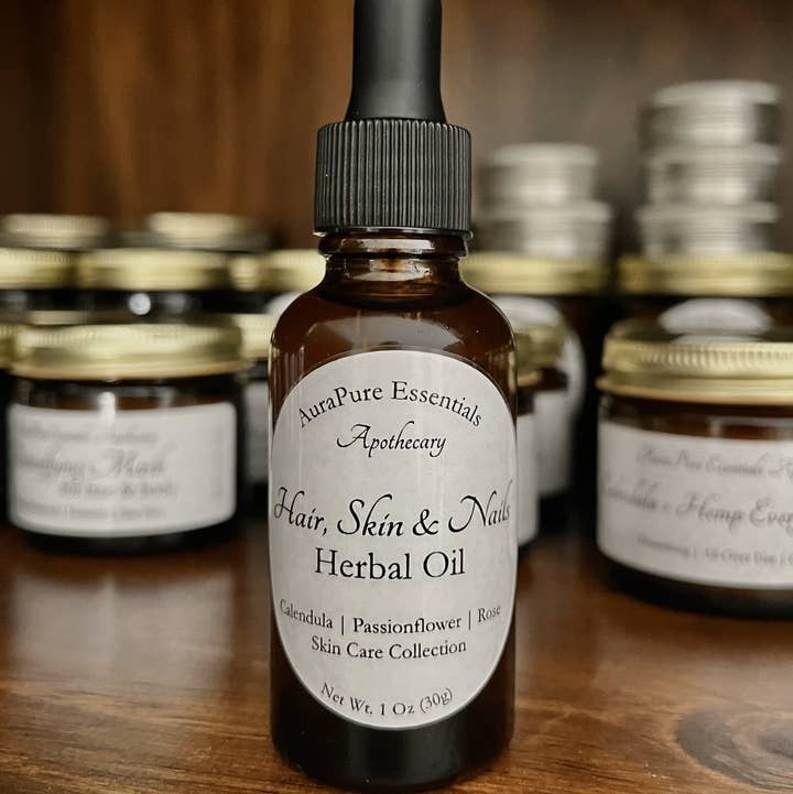 AuraPure Essentials - Wholesale Bath/Body Oil - Hair, Skin & Nails Herbal Oil0