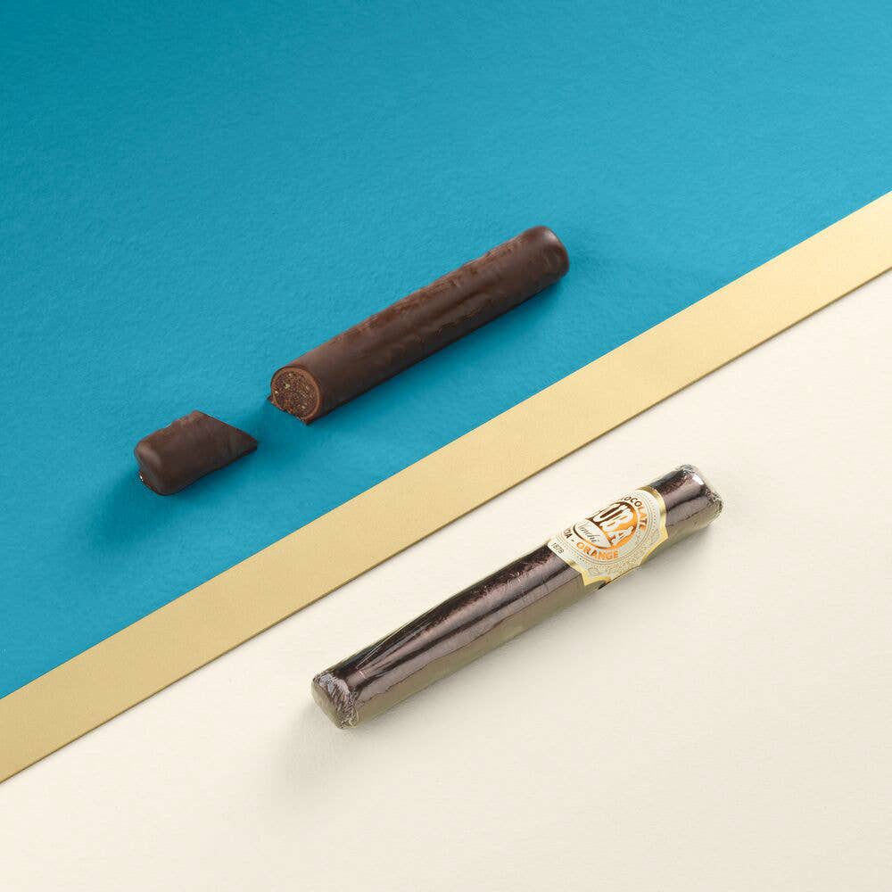 ADG Diffusion - Wholesale Chocolate - ORANGE DARK CHOCOLATE CIGAR 100g - 15 pcs2