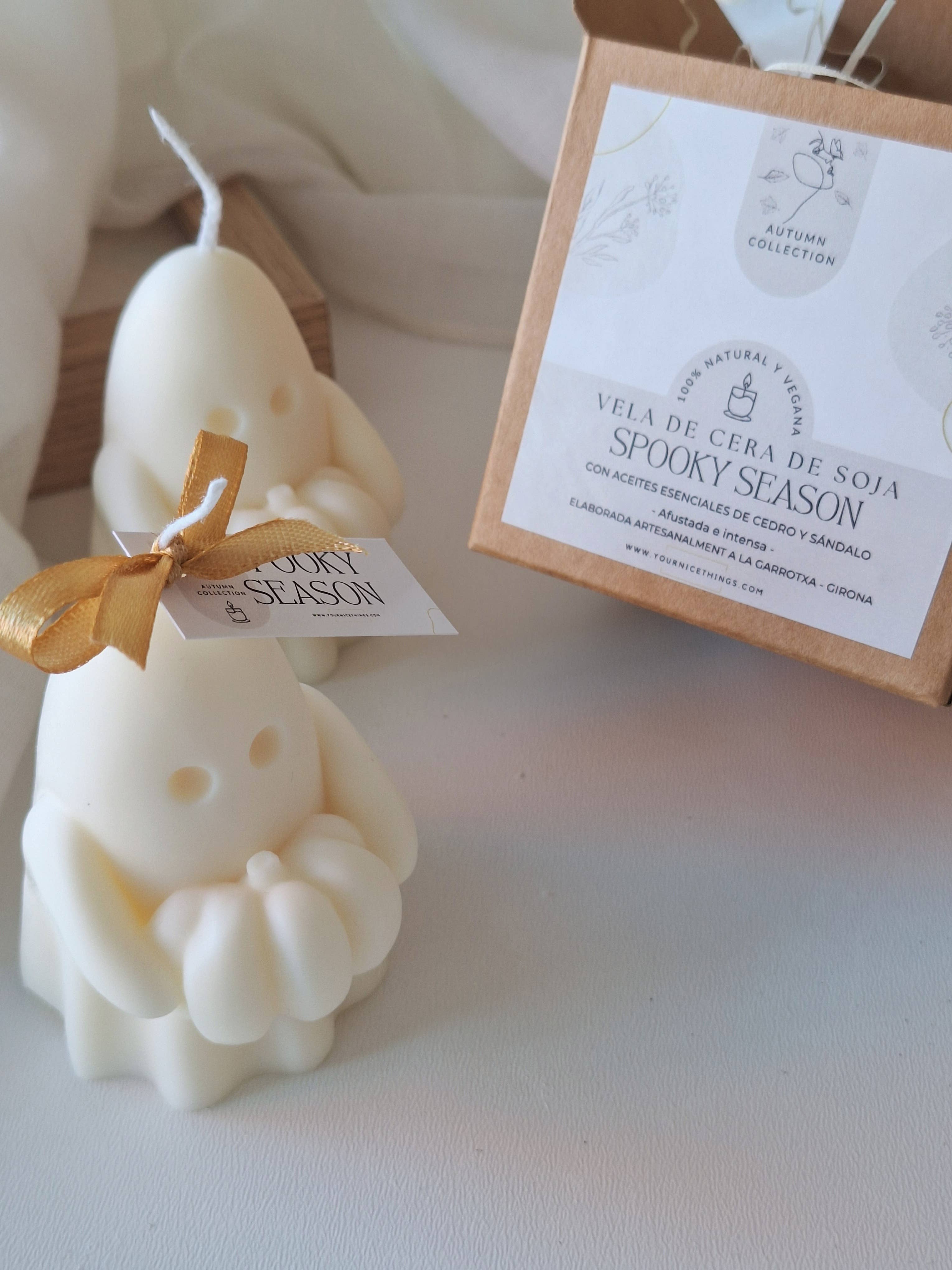 Your Nice Things - Candles - - Wholesale Novelty Candle - Ghost Autumn decorative candle made of soy wax with pumpkin3