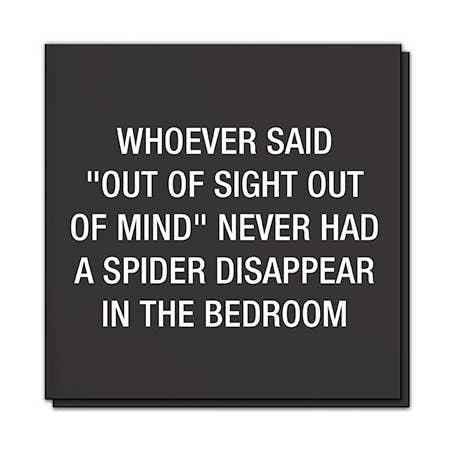 Whoever said "out of sight out of mind " Napkins for wholesale by About Face Designs