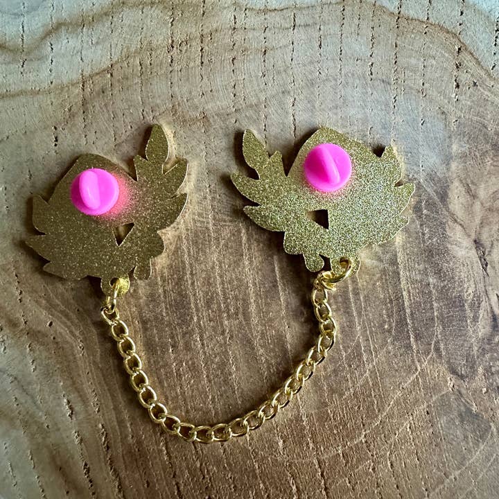 Magic&Books - Wholesale Choker/Collar - Mushrooms Enamel Collar Pin4