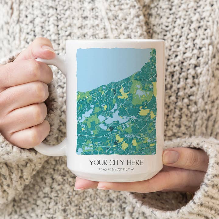 Sparks House Co. - Wholesale Coffee Mug - Custom Map Mugs - Custom City Coffee Mugs - Custom Order12