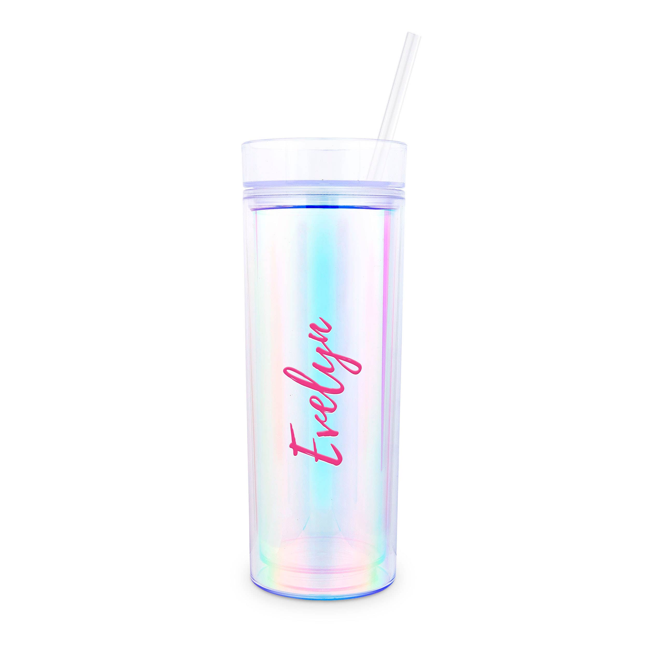 Weddingstar Inc. – wholesale Insulated mug/tumbler – 17 oz. Insulated Plastic Drink Tumbler - Calligraphy6