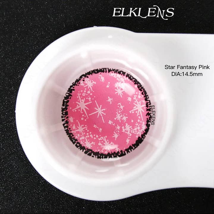 ELKLENS - Wholesale Costume - Women's - Halloween Costume Bingo Pink Contact Lens Cosplay | 1Year