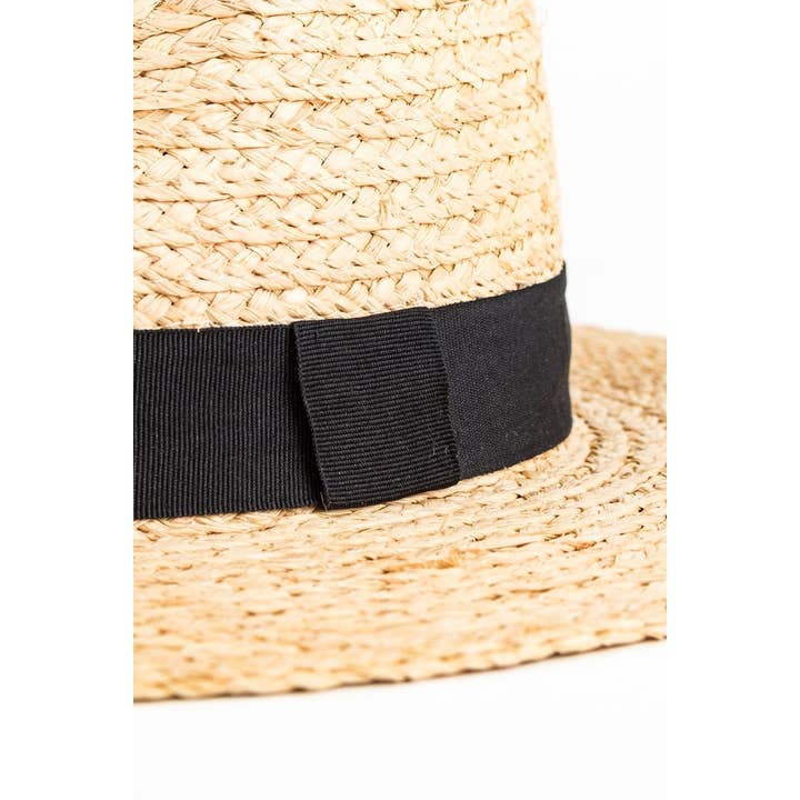 NATURAL Straw Panama Hat for wholesale on Faire