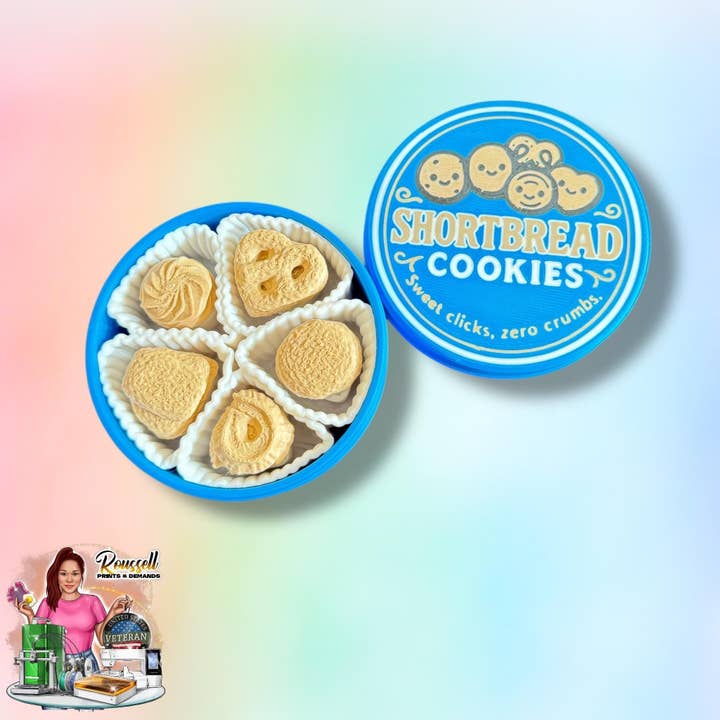 Shortbread Cookies Fidget Clicker Clicker | Klikkers voor wholesale door Roussell Prints and Demand LLC