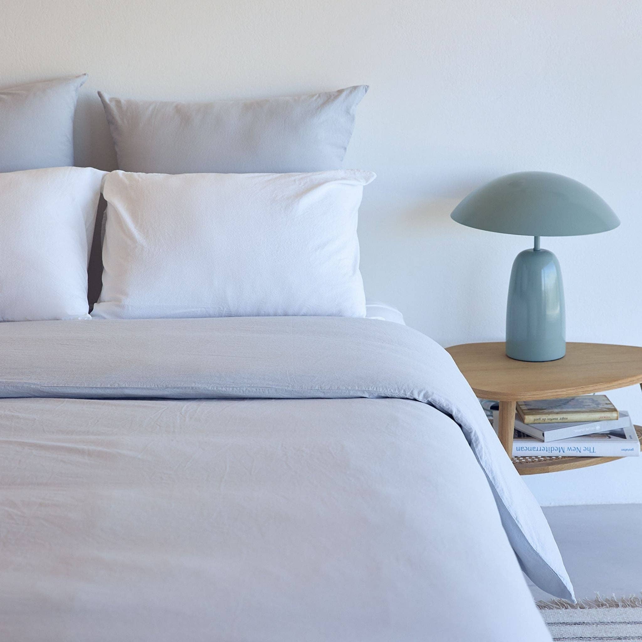 Torres Novas - Vendita all'ingrosso Copripiumini - Prata Cinza Tavira Completo Letto in Cotone Lavato4