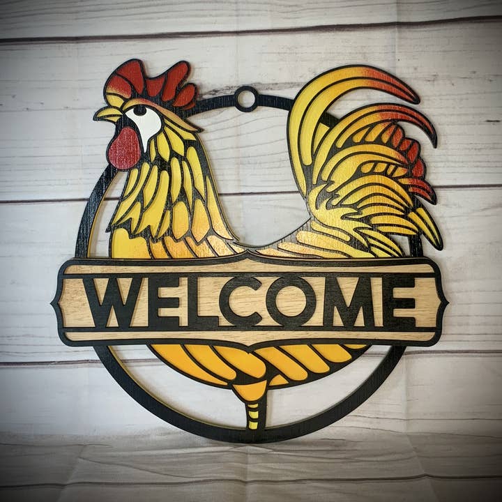 Cintre de porte coq pour la vente par Fire Wife Designs