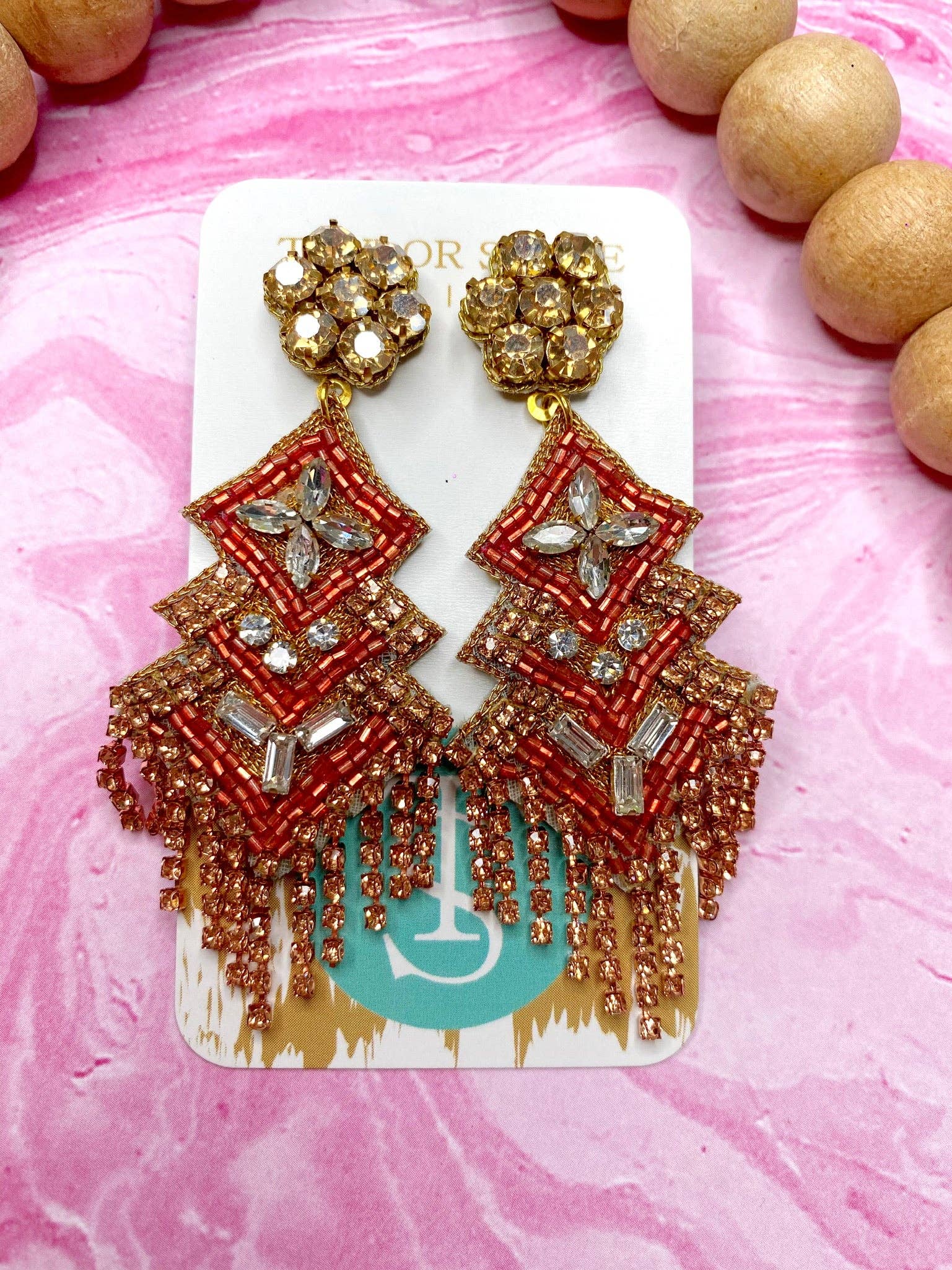 Taylor Shaye Designs - Wholesale Dangle Earrings - Ellie Beaded Drops0