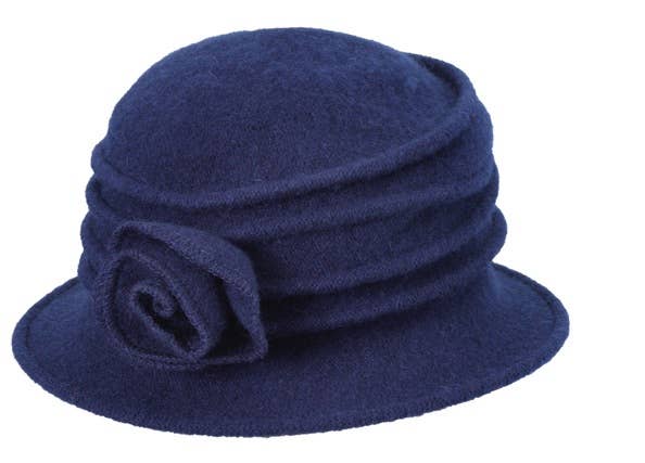 Toucan Hat Company/ Carole Amper – wholesale Cloche hat – Women’s – Wool Rose Cloche 1