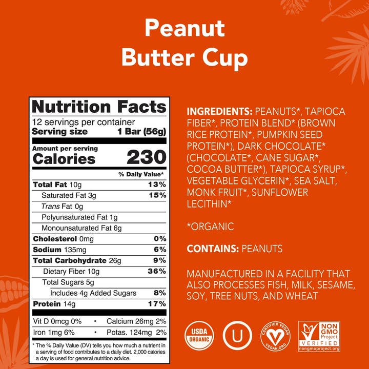 Aloha - Wholesale Snack Bar - Peanut Butter Cup Protein Bar2