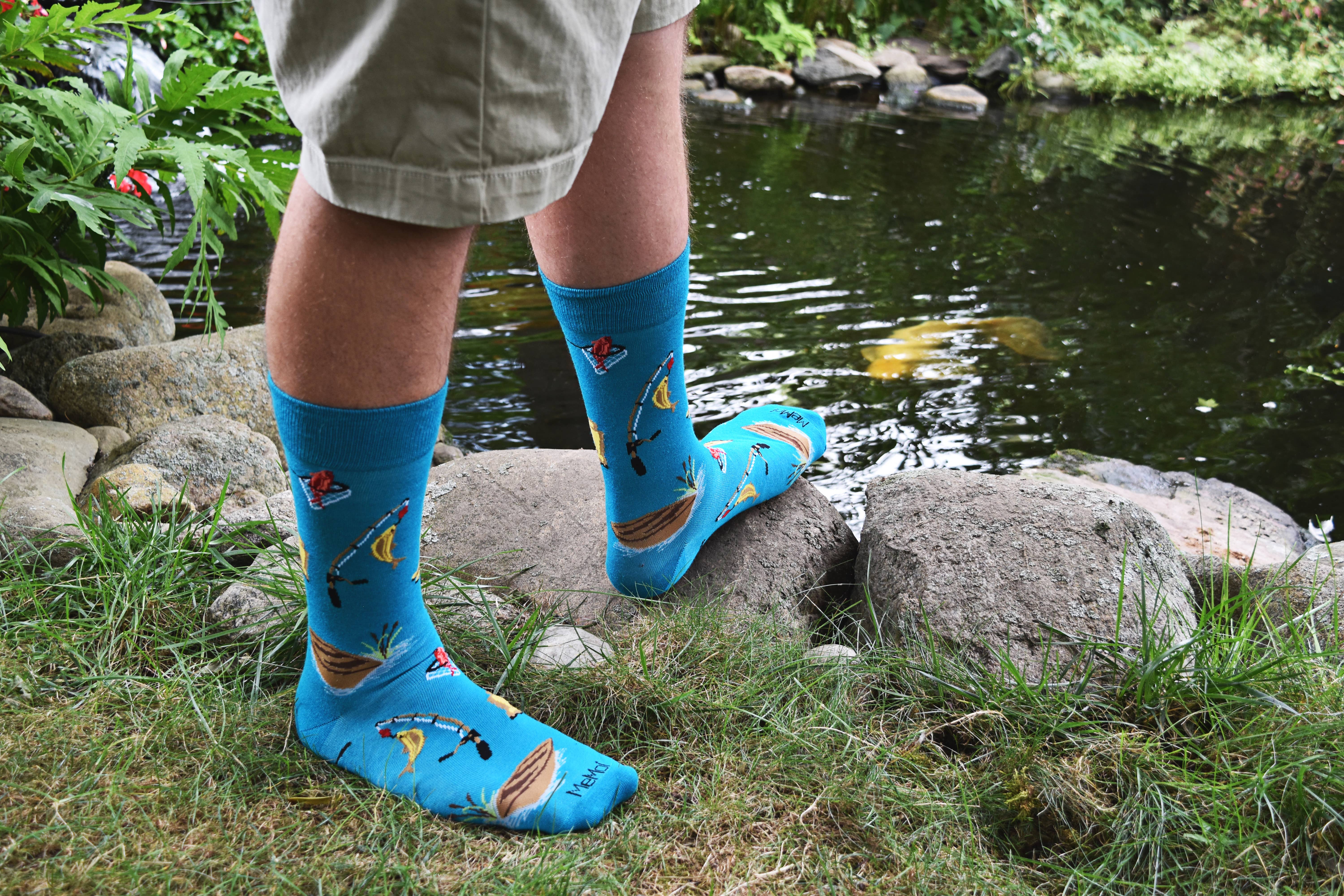 Capri brise Fiskeri bambus blanding Mænds Crew Sock for engroshandel på Faire3