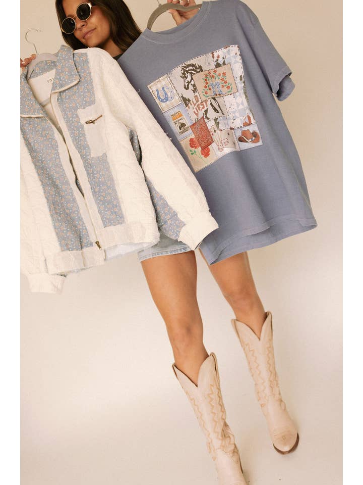 Whitney | Chaudoin Creations - Wholesale Screen Printed T-Shirt - Women's - Patch Rodeo Western Graphic Tee 3