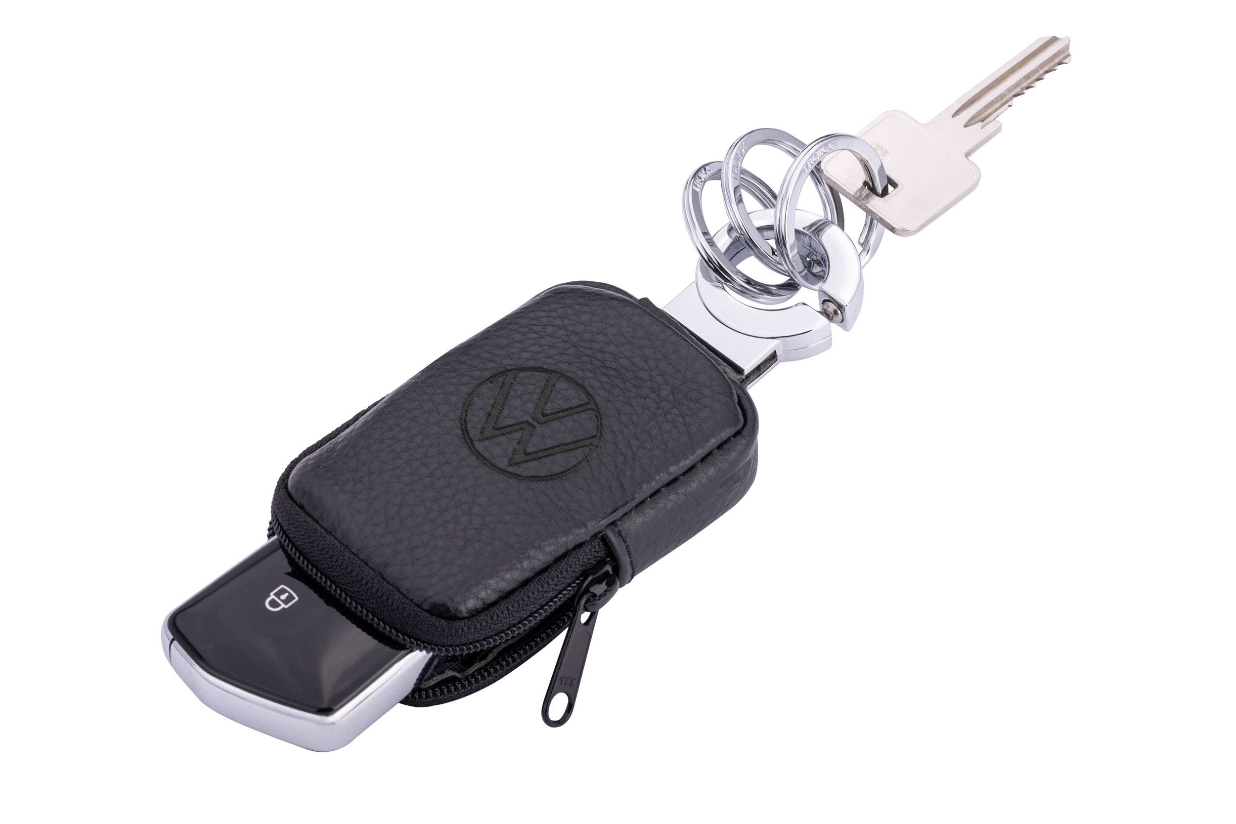 REMOVED BRAND - Wholesale Keychain - Unisex - POCKET CLICK VW Key ring with Volkswagen pouch | leather3