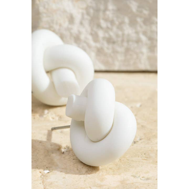 Urbanista Outlet - Wholesale Stud/Post Earrings - Clay Twisted Knot Earrings