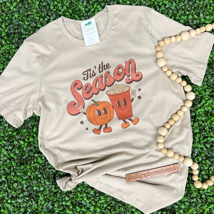 Fall Tis The Season Tee for wholesale by Calligraphy Creations In KY