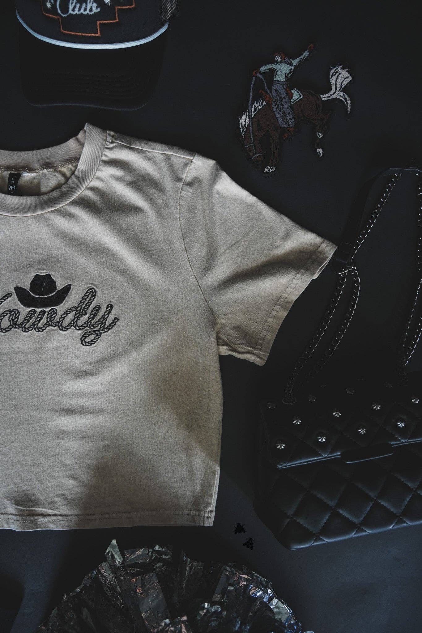 2 Fly Co - Wholesale Screen Printed T-Shirt - Women's - HOWDY DOLL TOP7