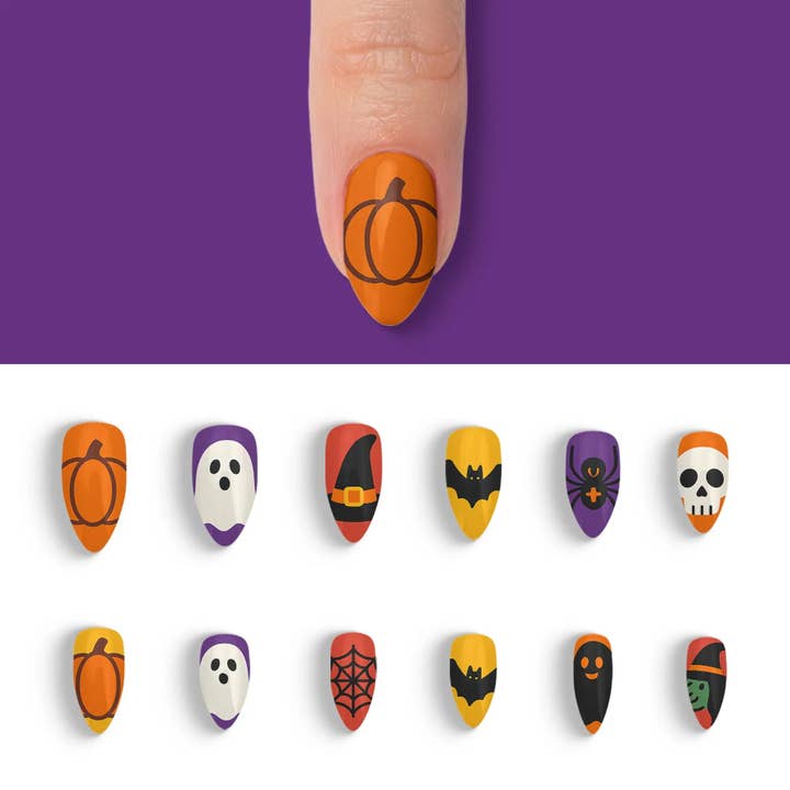 FYNE BODY - Wholesale Press-on/fake nails - Candy Corn Cuties Multicolor Halloween Press-On Nails1