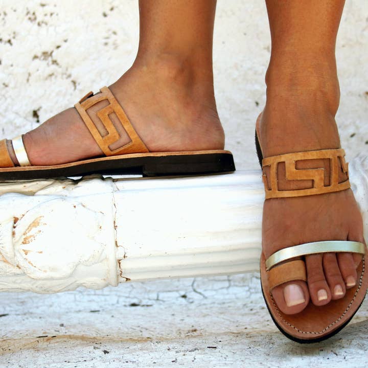 Antike griechische Ledersandale für den Sommer: Astra für den Großhandel von Marbe Sandals