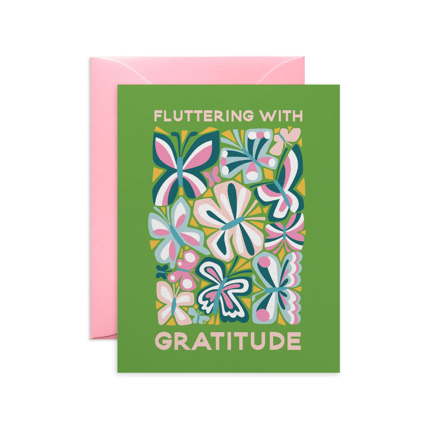 O.O.M.F. Creative - Wholesale Thank You Card - Cut Paper Butterflies | Thank You Card | Gratitude Card