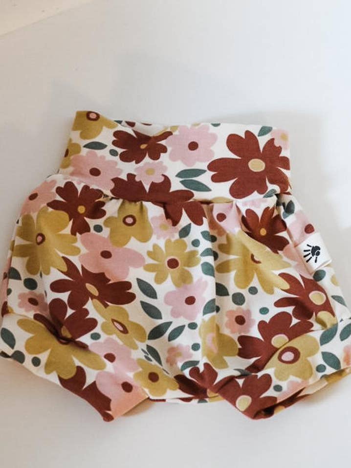 Handmade Floral Bummies for wholesale by J. Harrison’s
