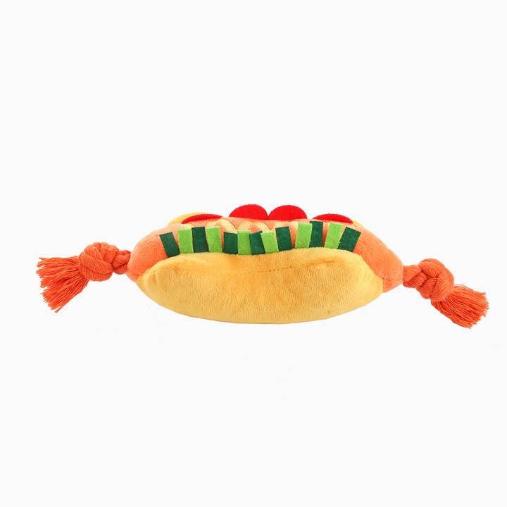 Hugsmart Products Inc - Wholesale Pet Plush Toy - Dog - HugSmart Pet - Food Party | Hot dog - Dog Plush Toy1