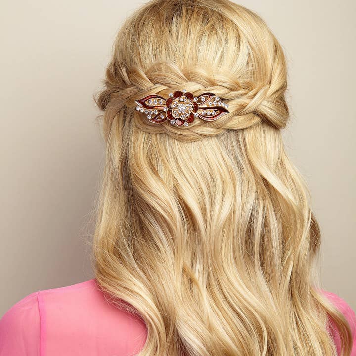 QueenMee Accessories - Wholesale Hair Clip - Women's - Flower Hair Clip in Enamel10