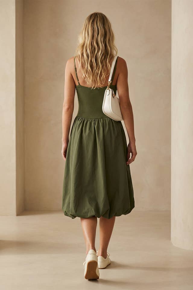 Naked Zebra - Vente Robe – femme - Robe mi-longue sans manches à jupe bouffante14