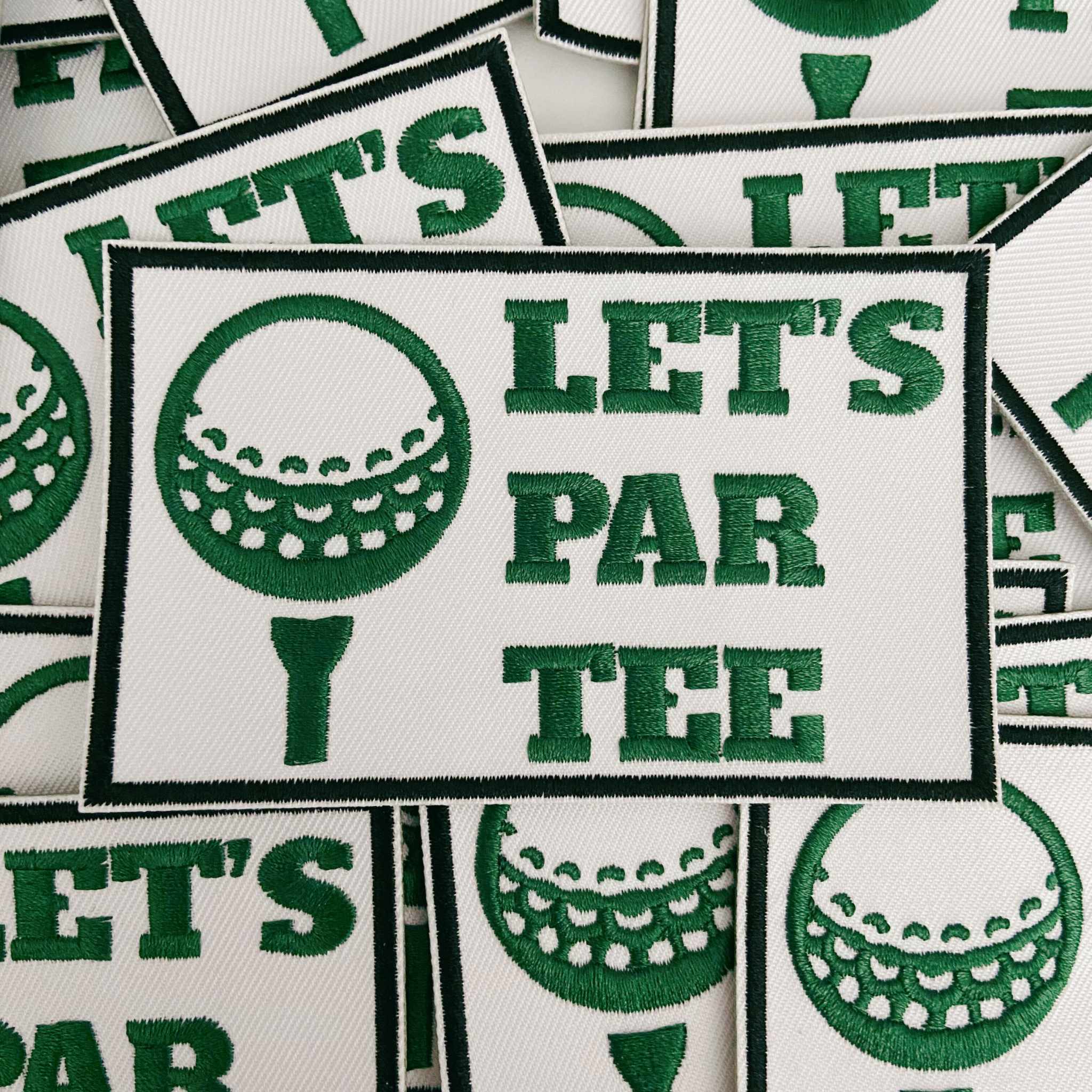 TEELUX - Wholesale Patch - 3.5" LET'S PAR TEE (golf)  -  Embroidered Hat Patch2