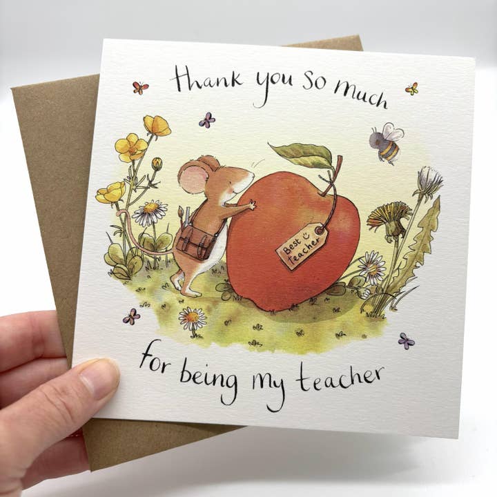 Ink and Snail Limited – wholesale Teacher/back-to-school card – Thank You Card - Best Teacher2