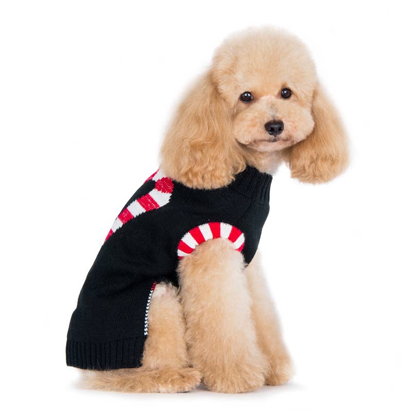 Dogo Pet – wholesale Pet jumper – Dog – Closed Out Item- Candy Cane Sweater3