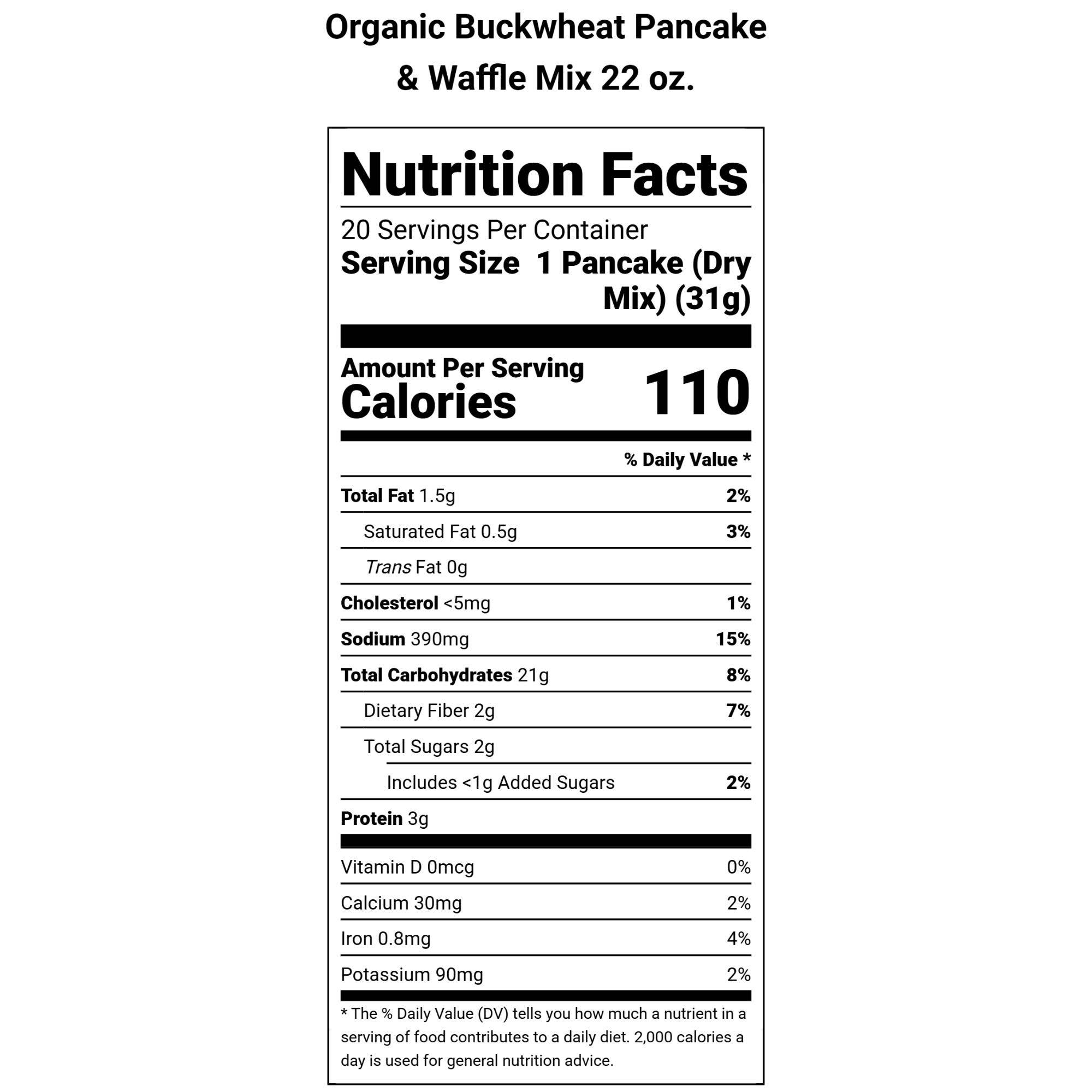 War Eagle Mill Food Group - Wholesale Pancake Mix - Organic Buckwheat Pancake & Waffle Mix – 22 oz3