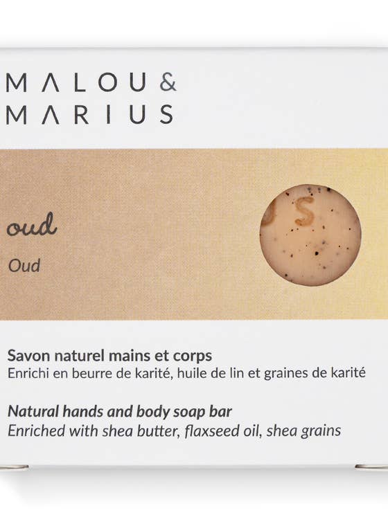 SAVON OUD HUILE DE LIN pour la vente par Malou & Marius