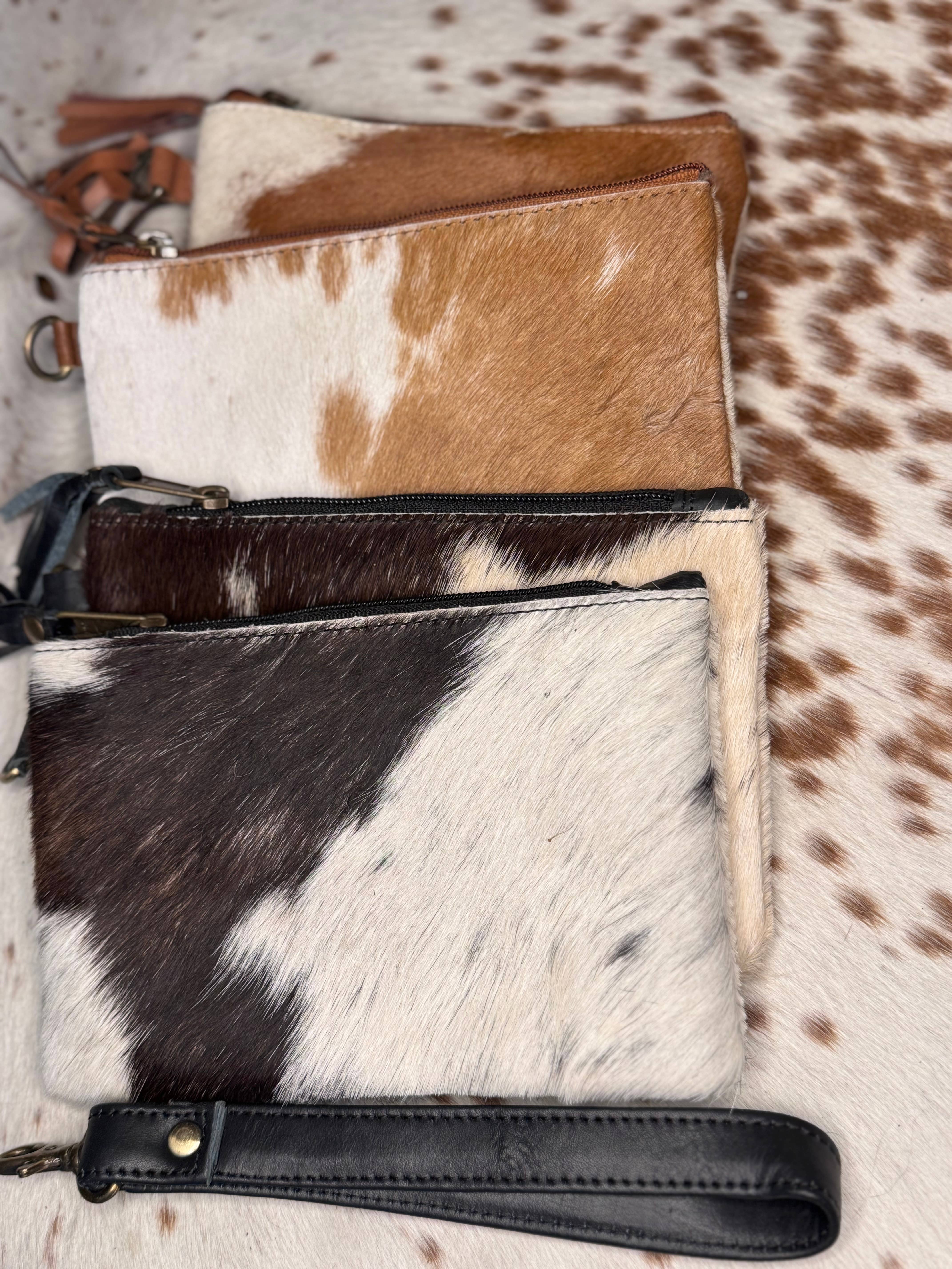 FRINGE & LUXE - Wholesale Wristlet - Cowhide wristlet pouch3