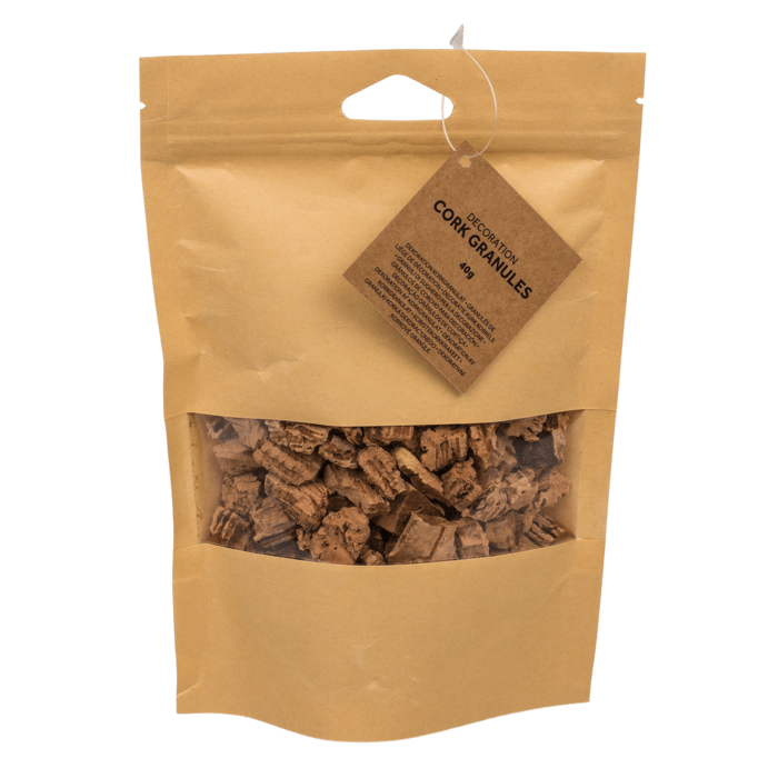 Out of the blue KG – wholesale Hantverkstillbehör – Dekoration kork granulat, D: ca 1-2 cm blandad2