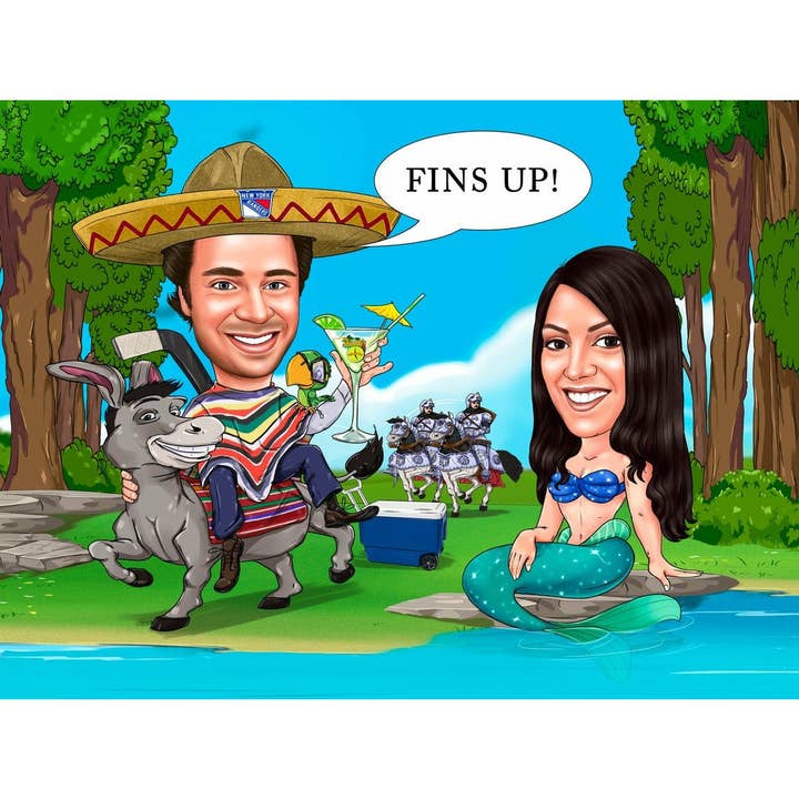 HONEYMOON CARTOON for wholesale by Caricature4You
