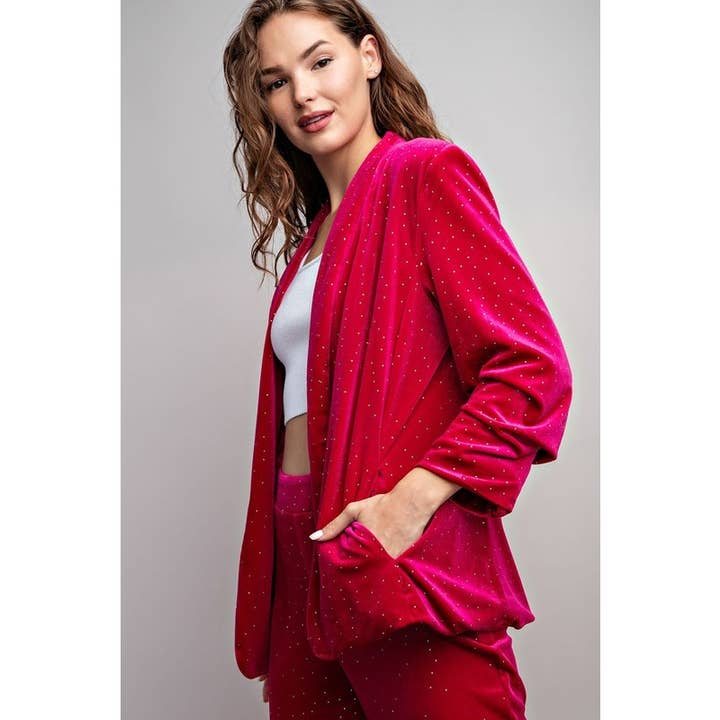 STYLE USA – wholesale Jacket – Women's – Velvet blazer jacket7