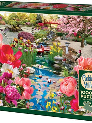 Japanese Garden 1000 Piece Jigsaw Puzzle - Poster Included for wholesale by Cheatwell Games