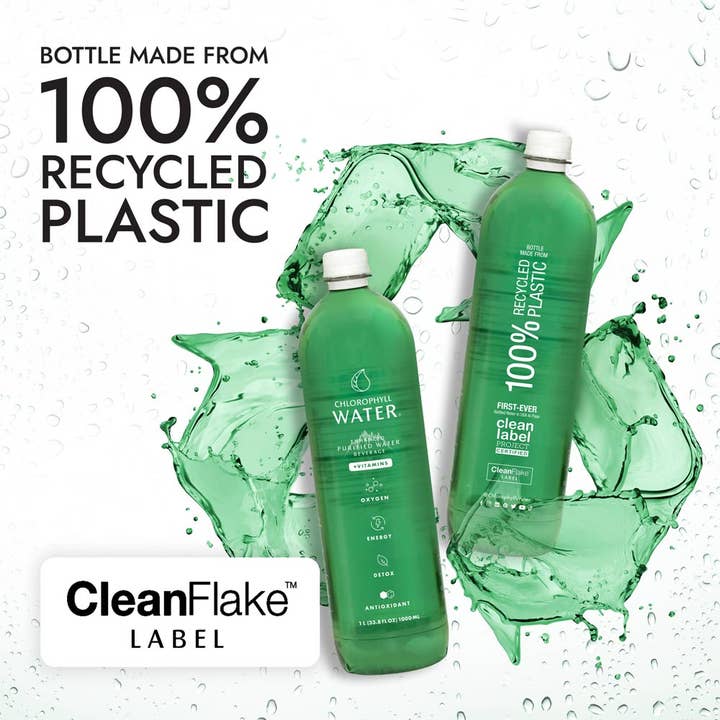 Chlorophyll Water - Wholesale Flavored/Infused Water (Non-Carbonated) - Chlorophyll Water 1 Liter (Made from 100% Recycled Plastic) 5
